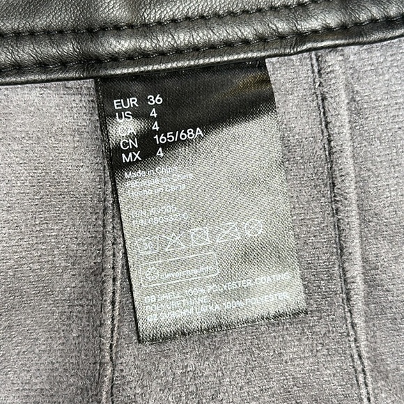 H&M | Black Flared Faux Leather Pants - Picture 11 of 12